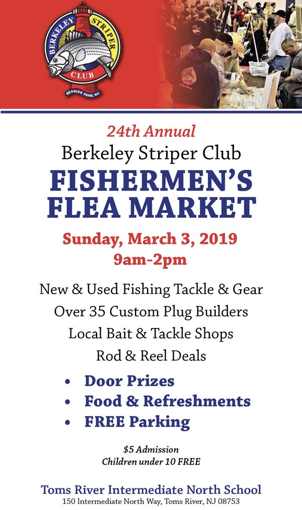 Berkeley Striper Club's 24th Fishermen's Flea Market - LBI NJ