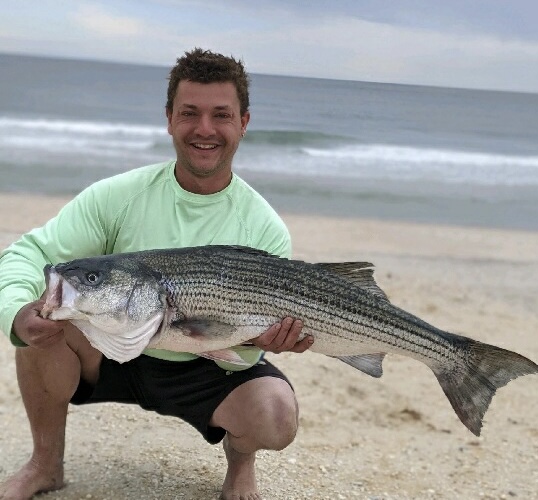 Danny Federico sent in this catch photo from this weekend on the LBI surf!