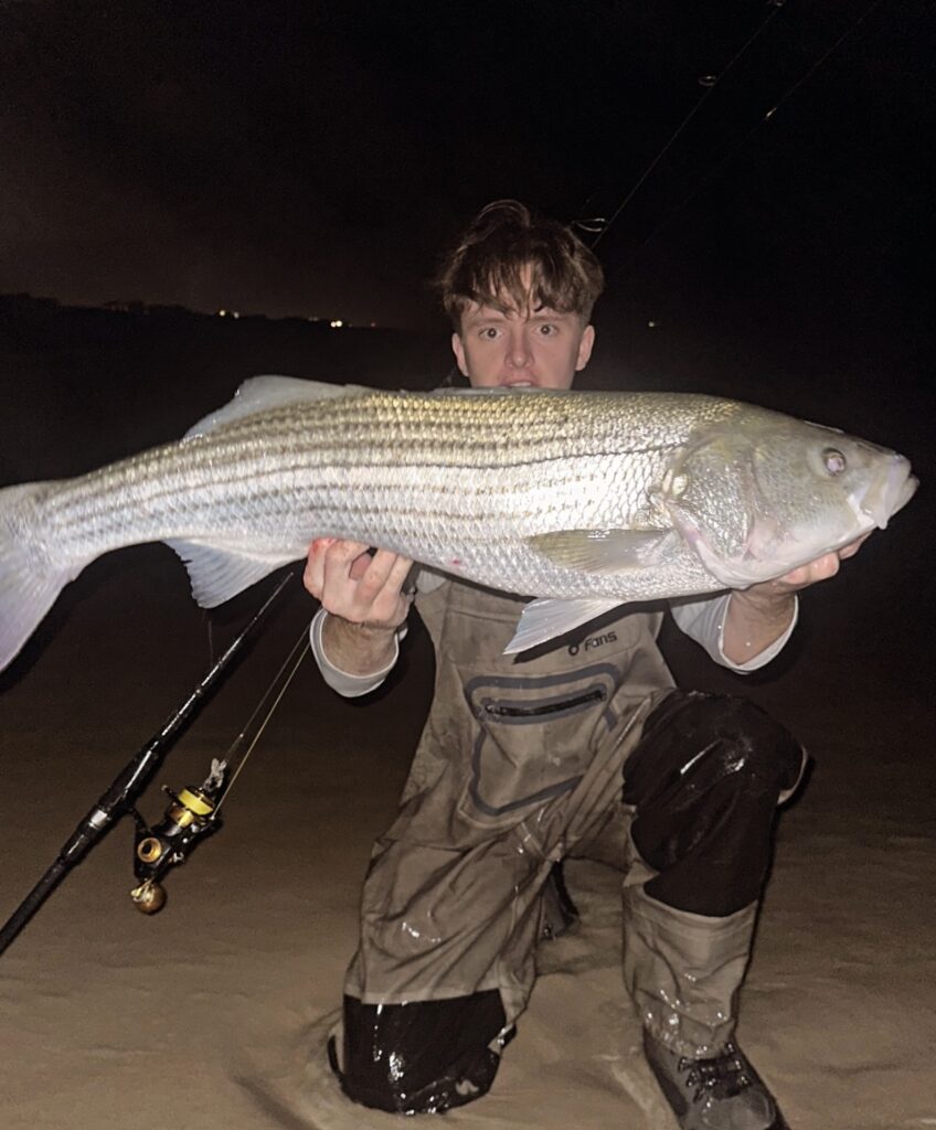 Fish Heads Alumni and founder of Stack Tackle Jack Keating is having good results plugging the surf after dark. He said the Bomber is unstoppable!
